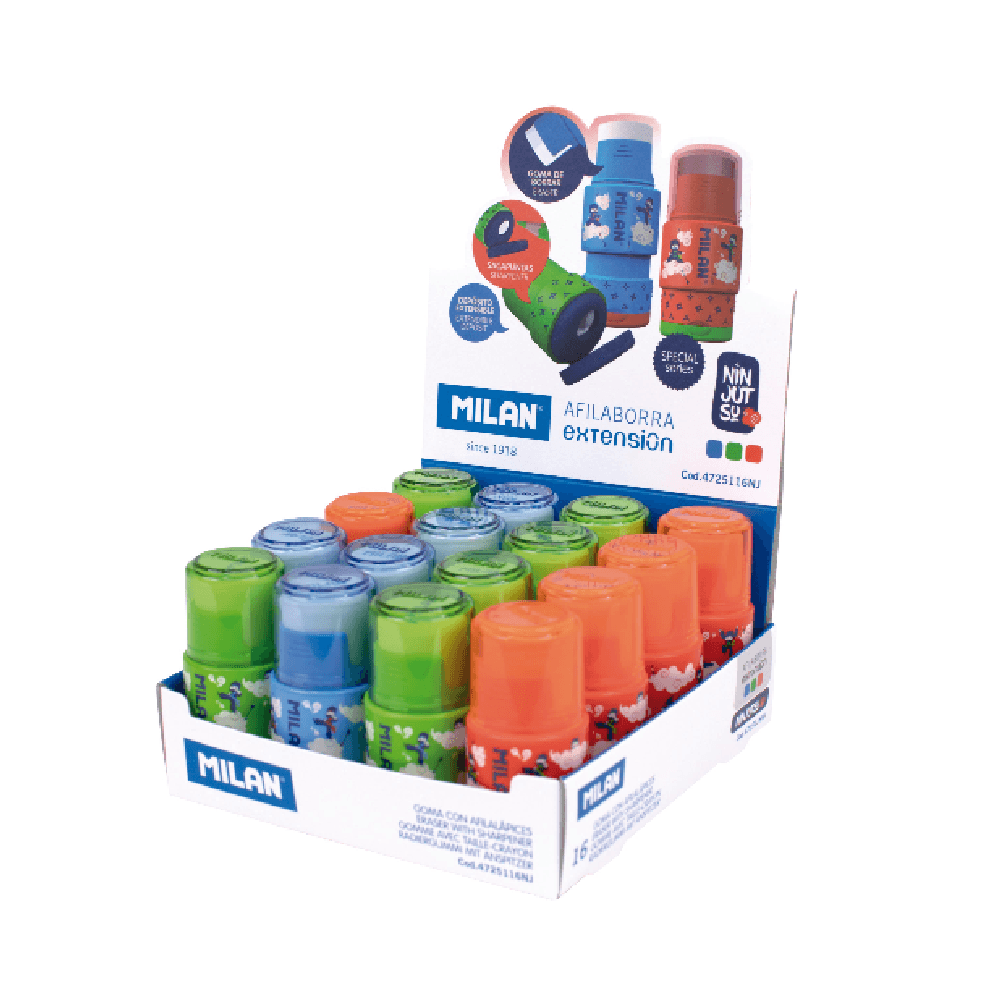 Milan Extension Ninjutsu Eraser & Sharpener 