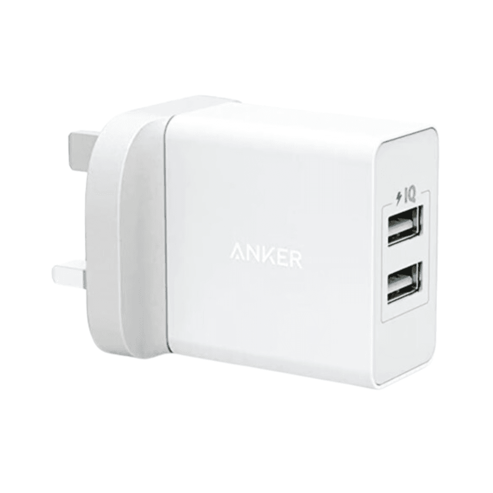 Anker A2021 24W 2-USB Port Fast Charging Adapter