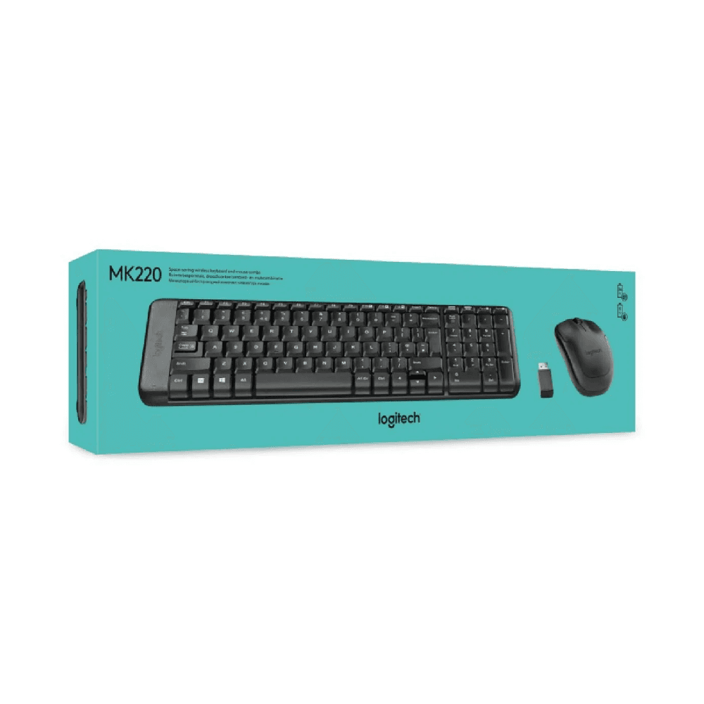 لوجيتك مجموعة لوحة مفاتيح وماوس موديل MK220