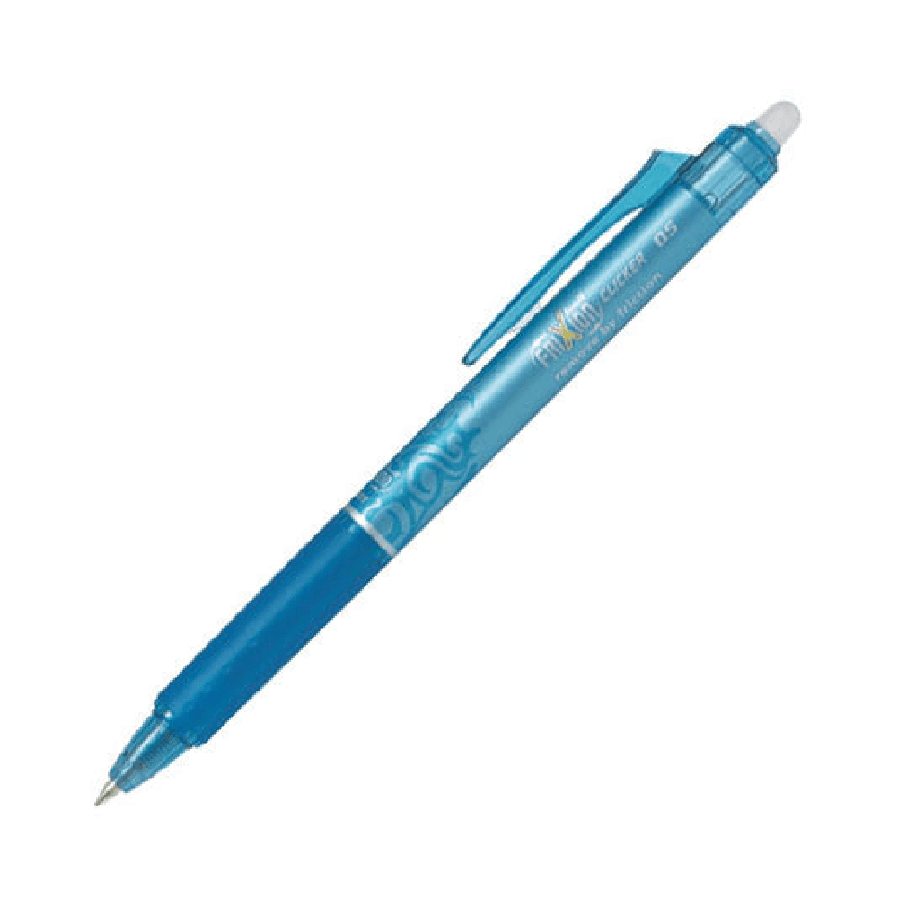 Pilot FriXion Clicker Erasable 0.5mm Ball Pen  - Light Blue 768