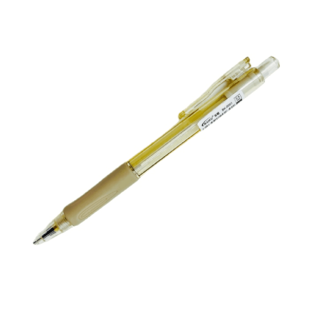 Transparent 0.5mm Mechanical Pencil With Eraser Tip - Peach 15967