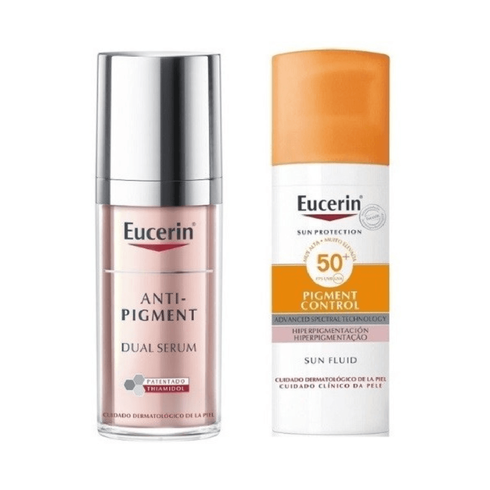 Eucerin Promo Pigment control 50+ spf sun fluid 50ml + Even pigment perfector dual serum 30ml free