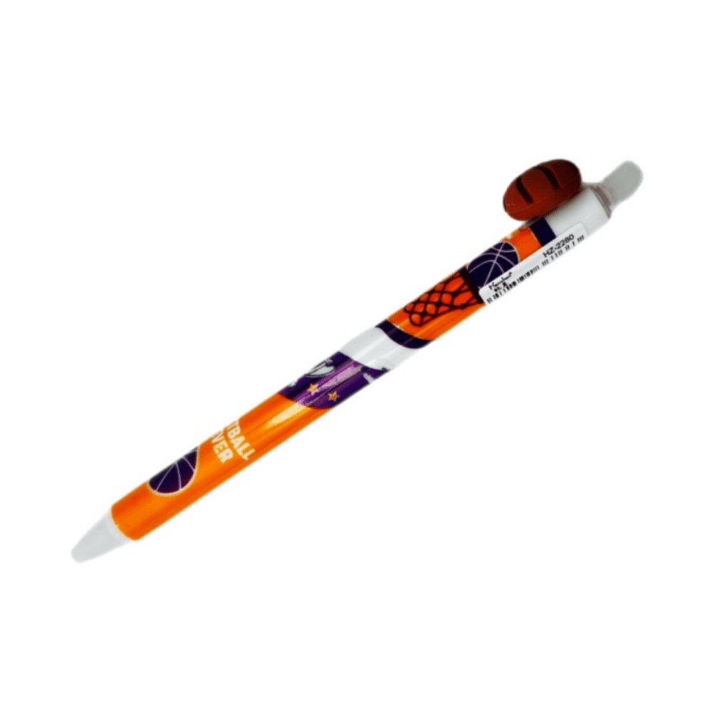 Basketball Sports 0.5mm Tip Blue Erasable Pen - Brown 11724