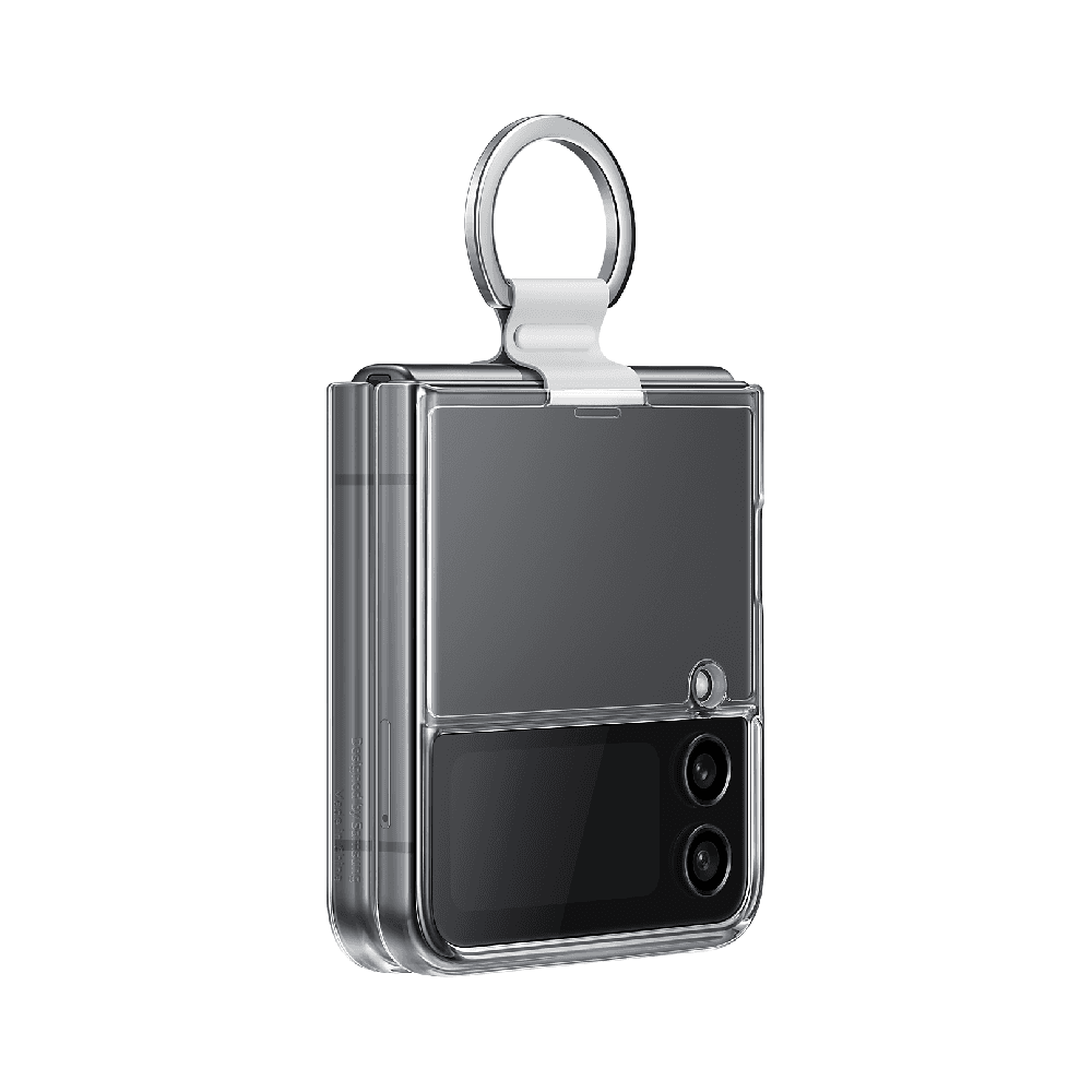 Samsung Transparent Clear Cover Case With Ring - For Samsung Galaxy Z Flip4