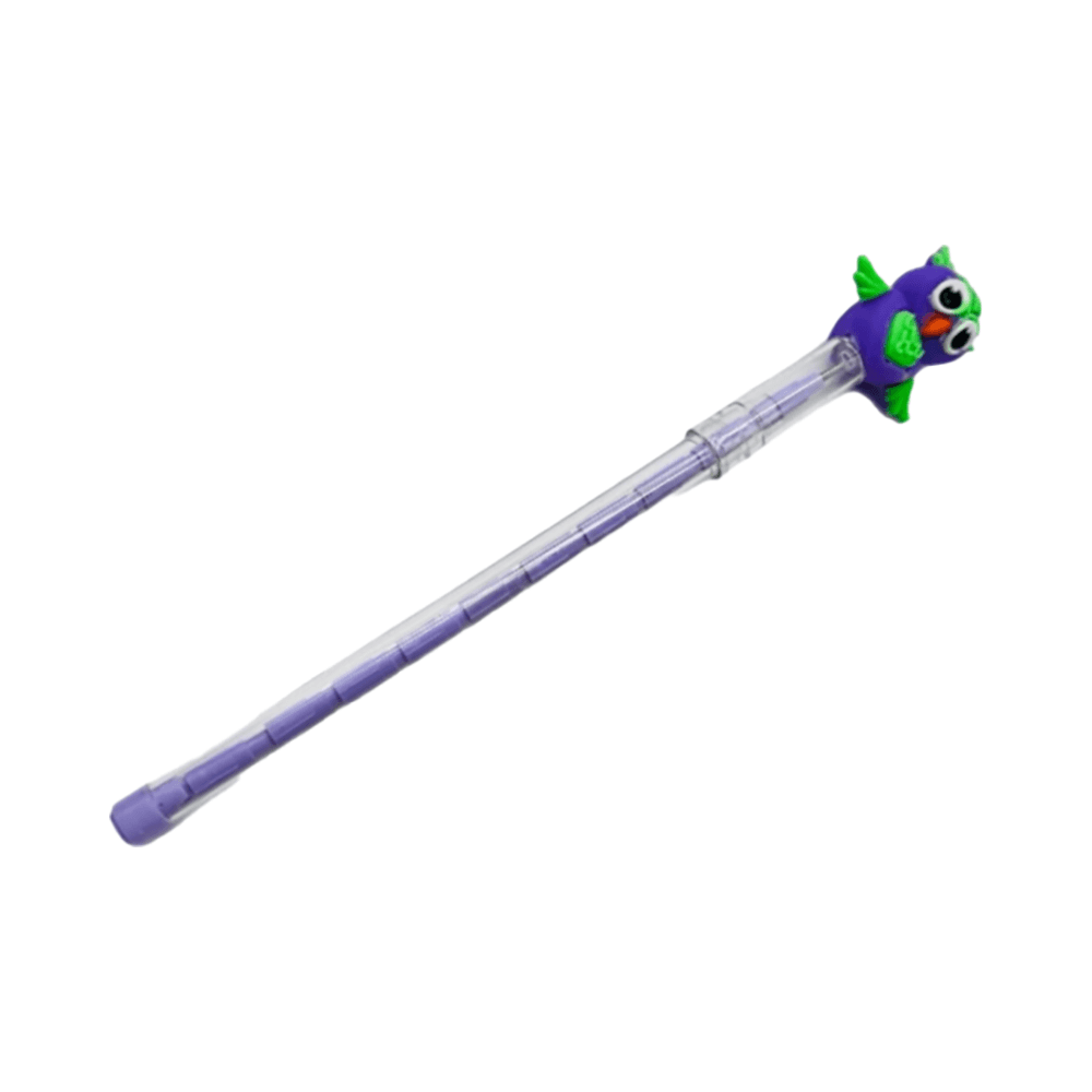 Cute Little Owl Push Pencil Head - Purple 15719