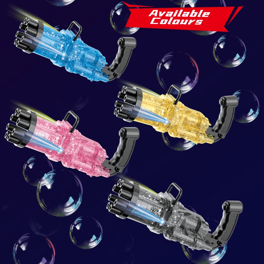 Little Story 8 Holes Bubble Machine Kids Gun (Yellow)