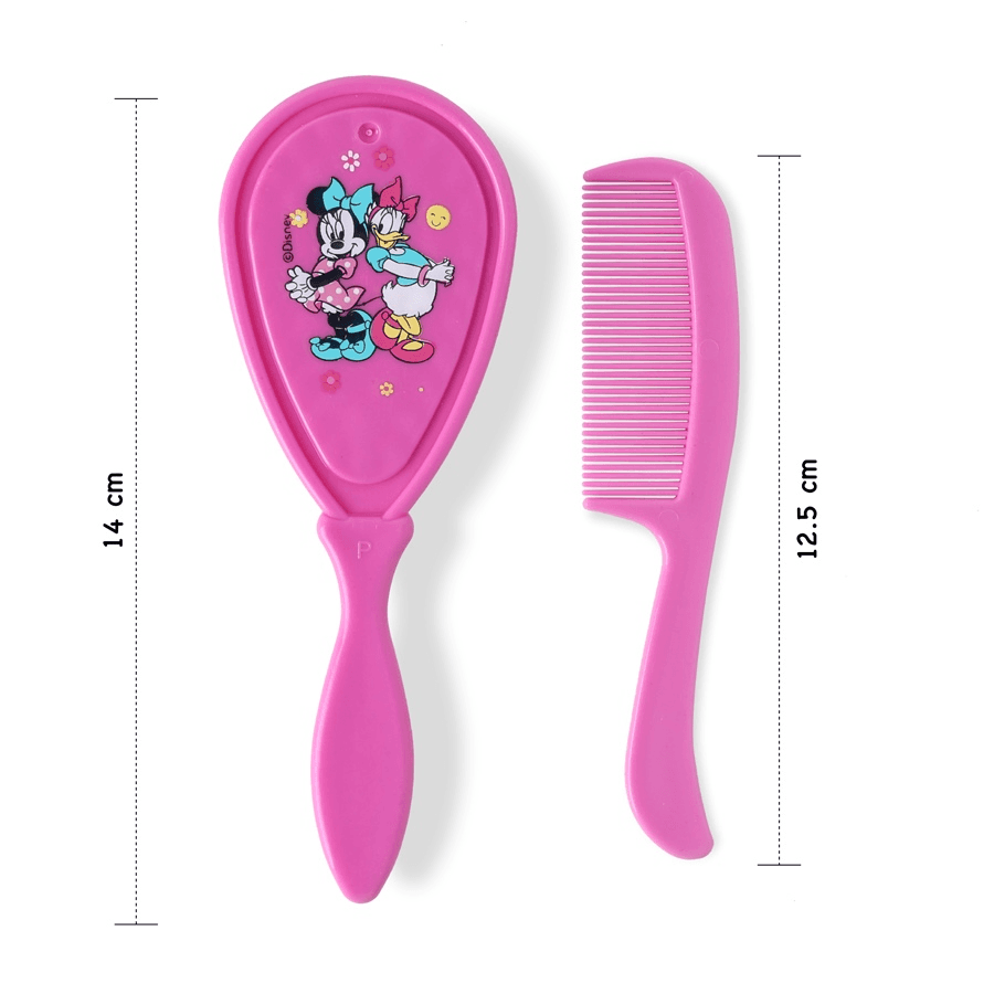 Disney Minnie Mouse Baby Hair Comb And Brush Set (Pink)