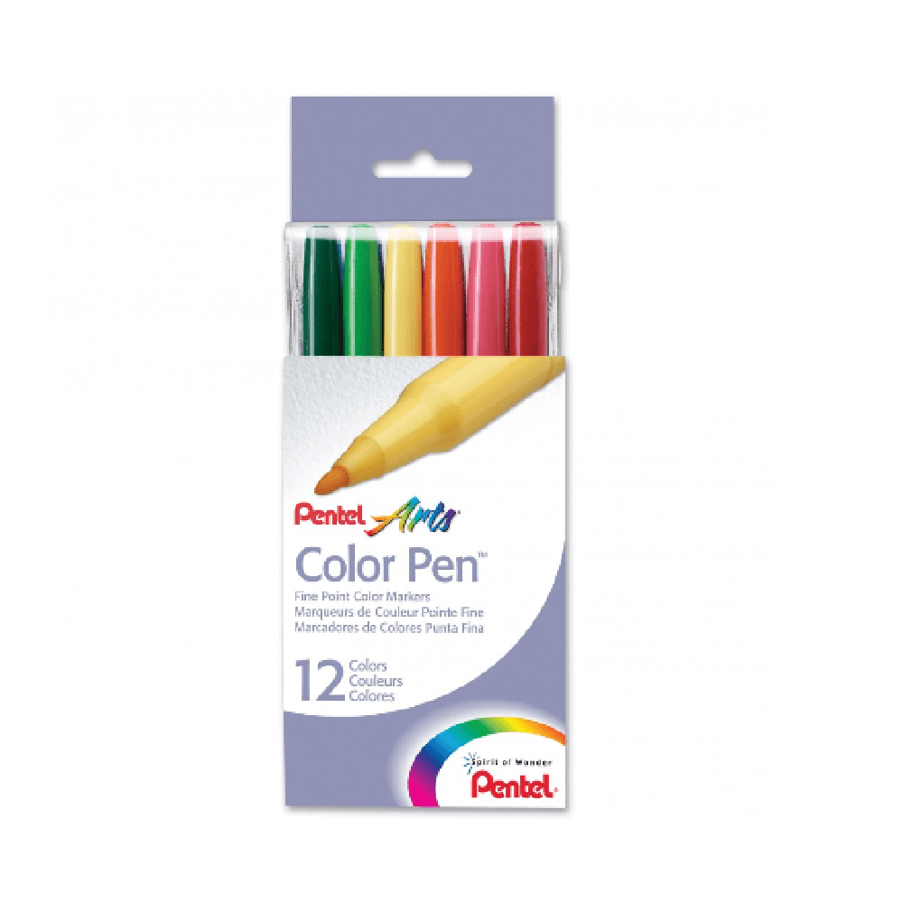 Pentel Color Pen Set 1 Pack 12Pcs S360