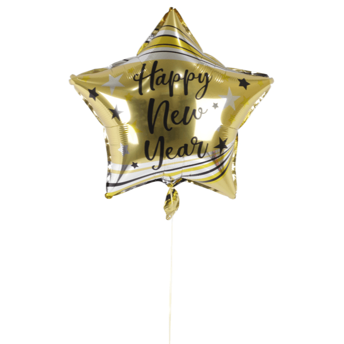 New Year Star Shaped Foil Balloon III