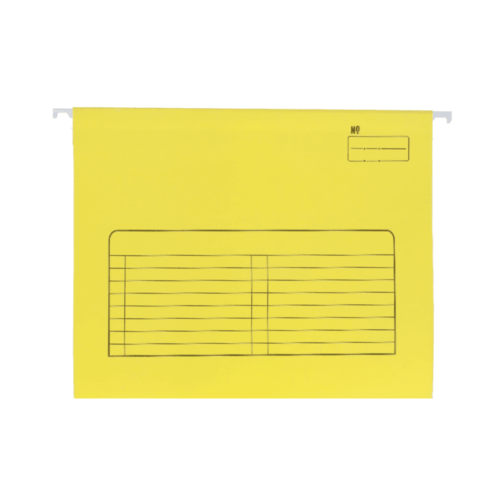 Standard Hanging File Letter - Yellow