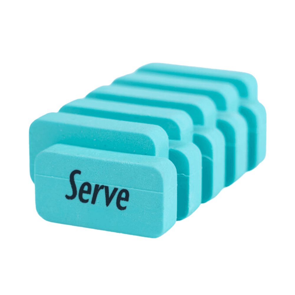 Serve Steps Eraser - Pastel Light Blue