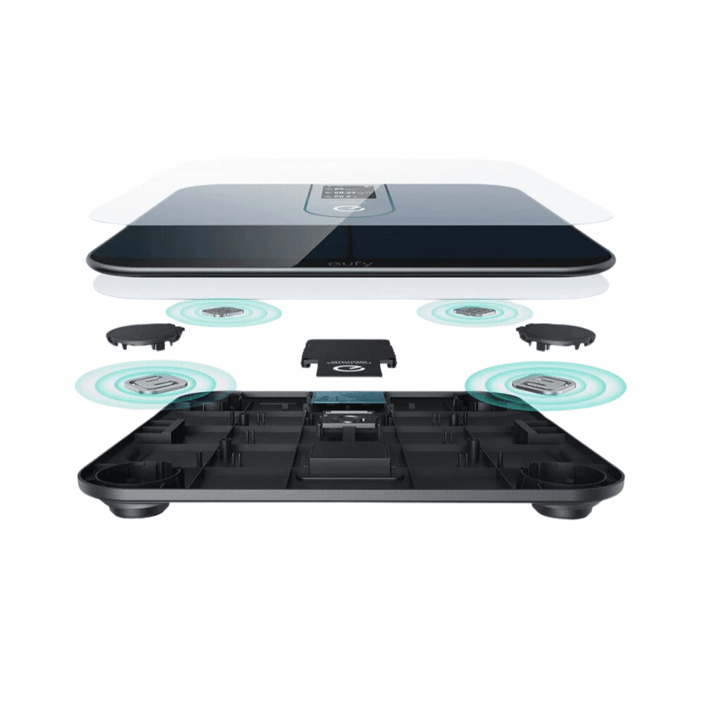 The New & Smart eufy P3 Scale / 16 different Presets / With Heart Rate Sensor / Black