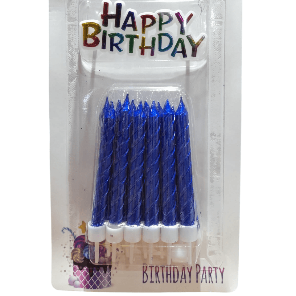 Happy Birthday Candles Blue