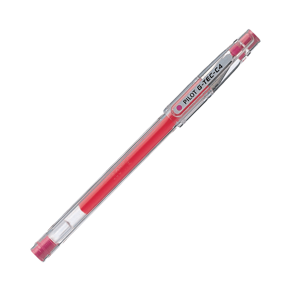 Pilot G-Tec-C4 Gel Ink 0.4mm Rolling Ball Pen - Pink 12087