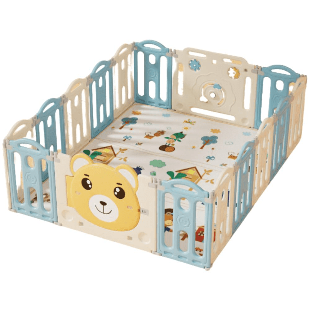 Blue Children'S Playpen (Un-Pl39-B)