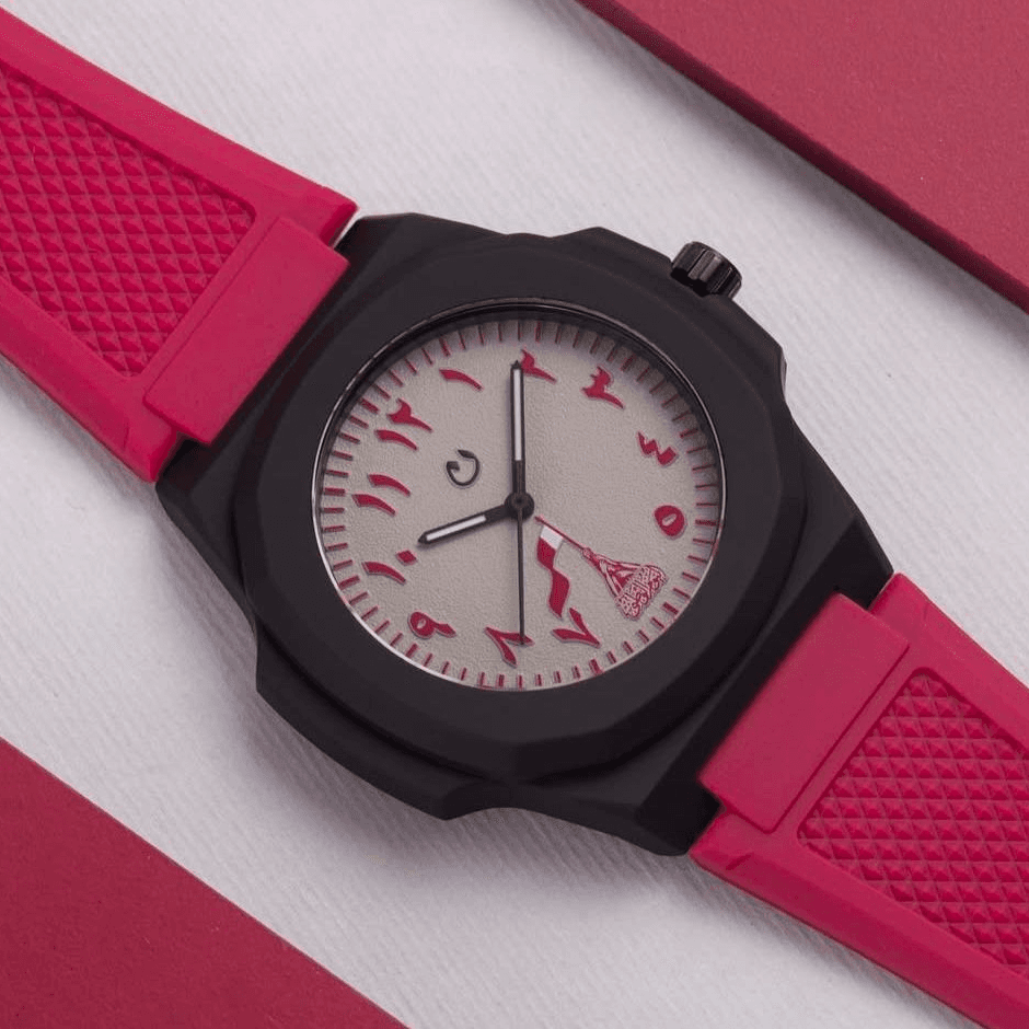 Analog Watch - Qatar National Day Collection - Pink