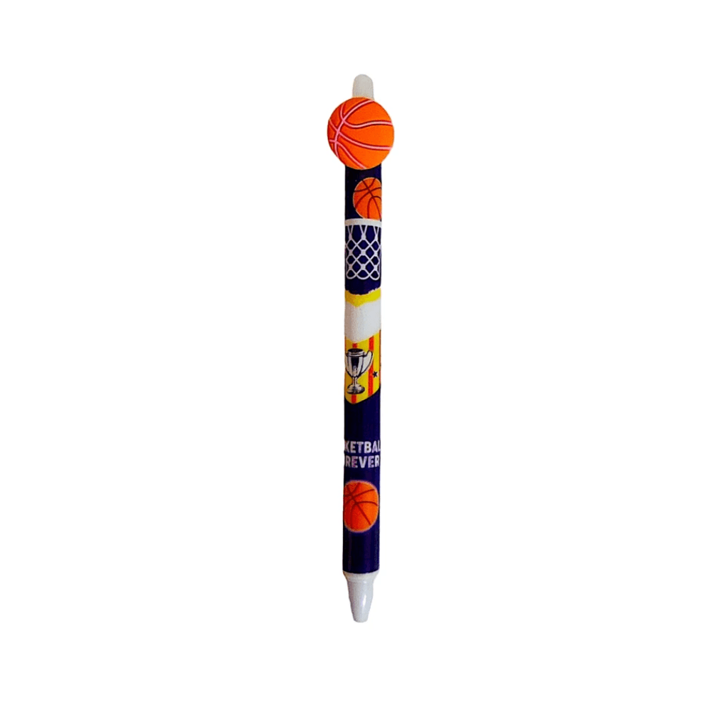 Basketball Sports 0.5mm Tip Blue Erasable Pen - Purple 11724