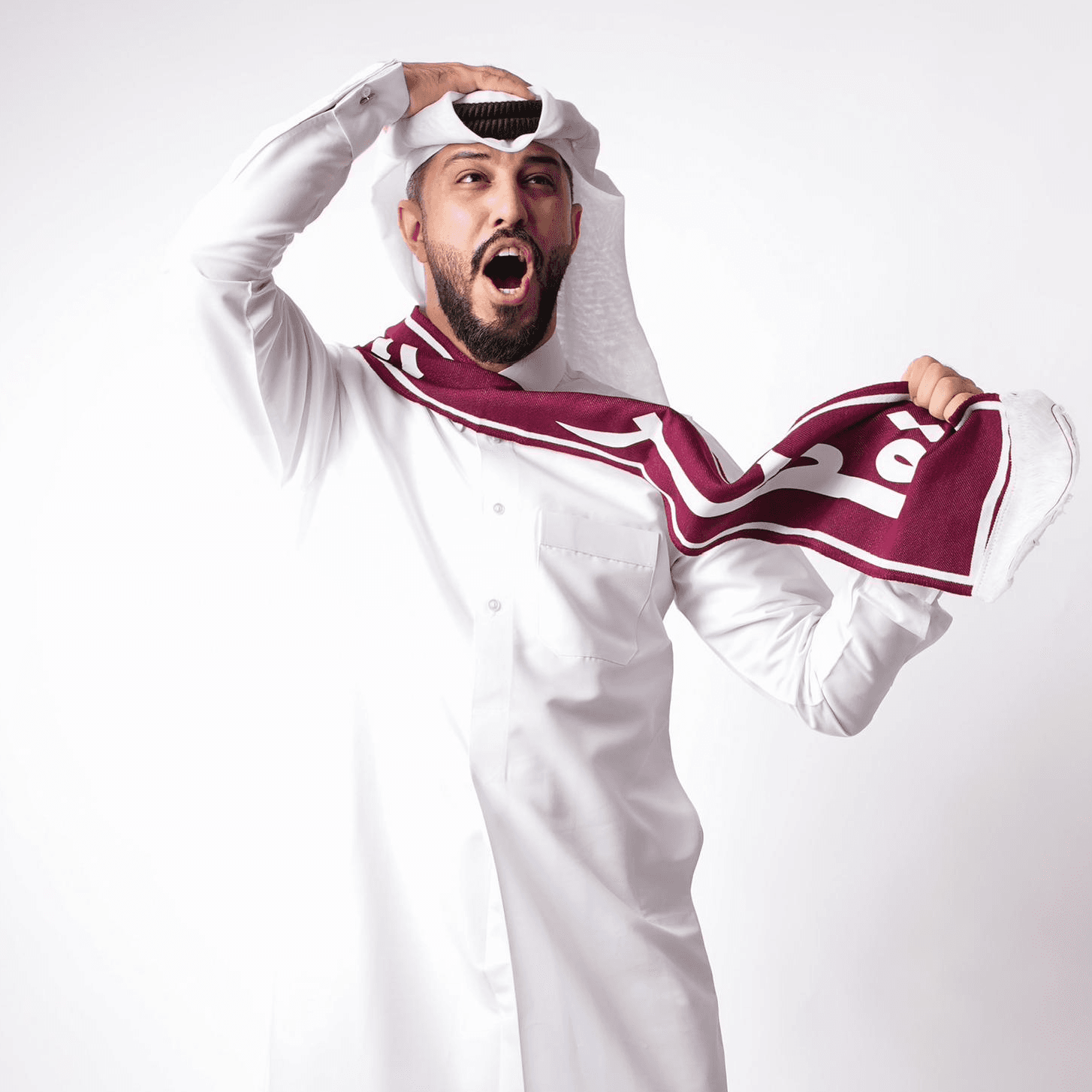 سترة اليوم الوطني لدولة قطر - عنابي