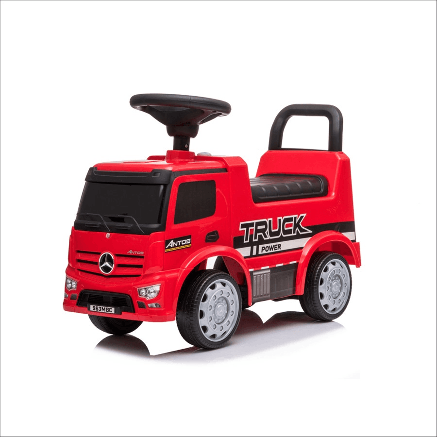 Moon Mercedes Benz Truck Licensed Foot To Floor Ride On (Red)