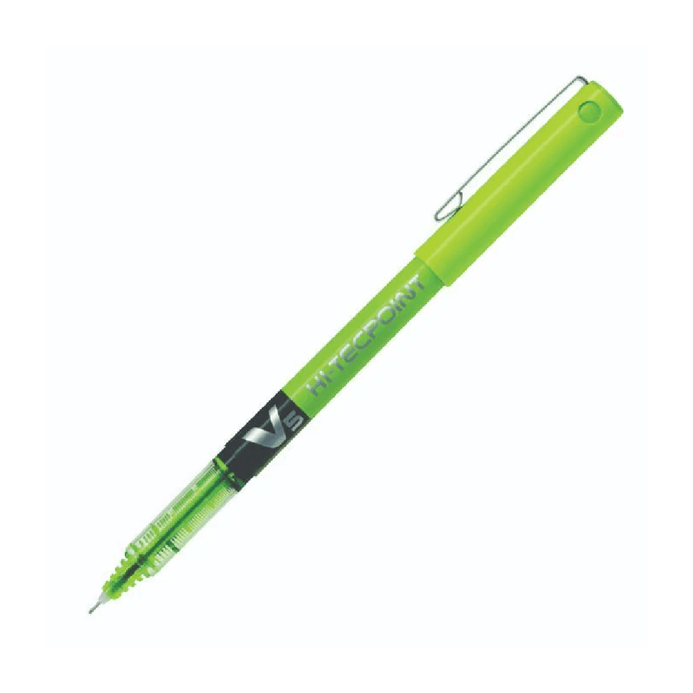 Pilot Hi-Techpoint V5 Pen - Blue Light Green