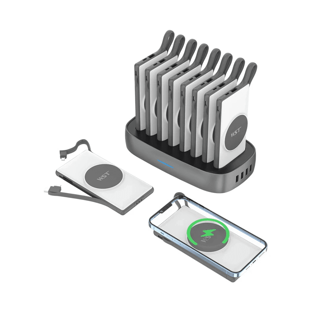 WST 8 In 1 10,000mAh Wireless Power Bank Station