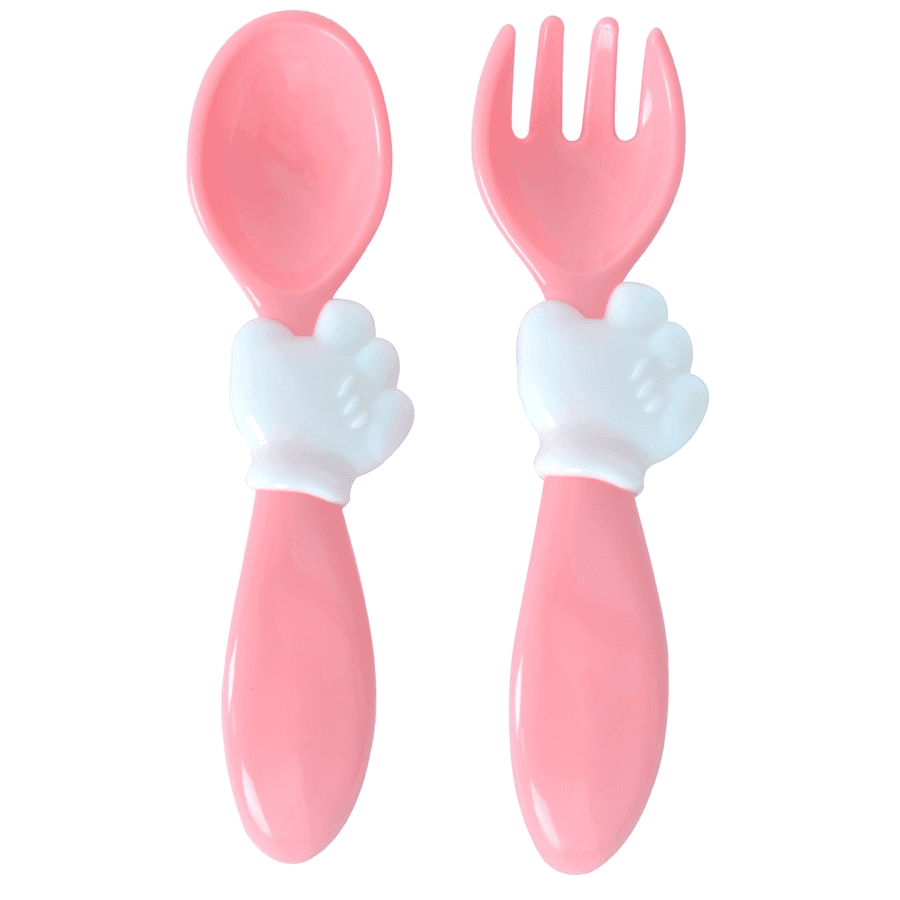 Disney Minnie Dinnerware Reusable Fork & Spoon (Pink)