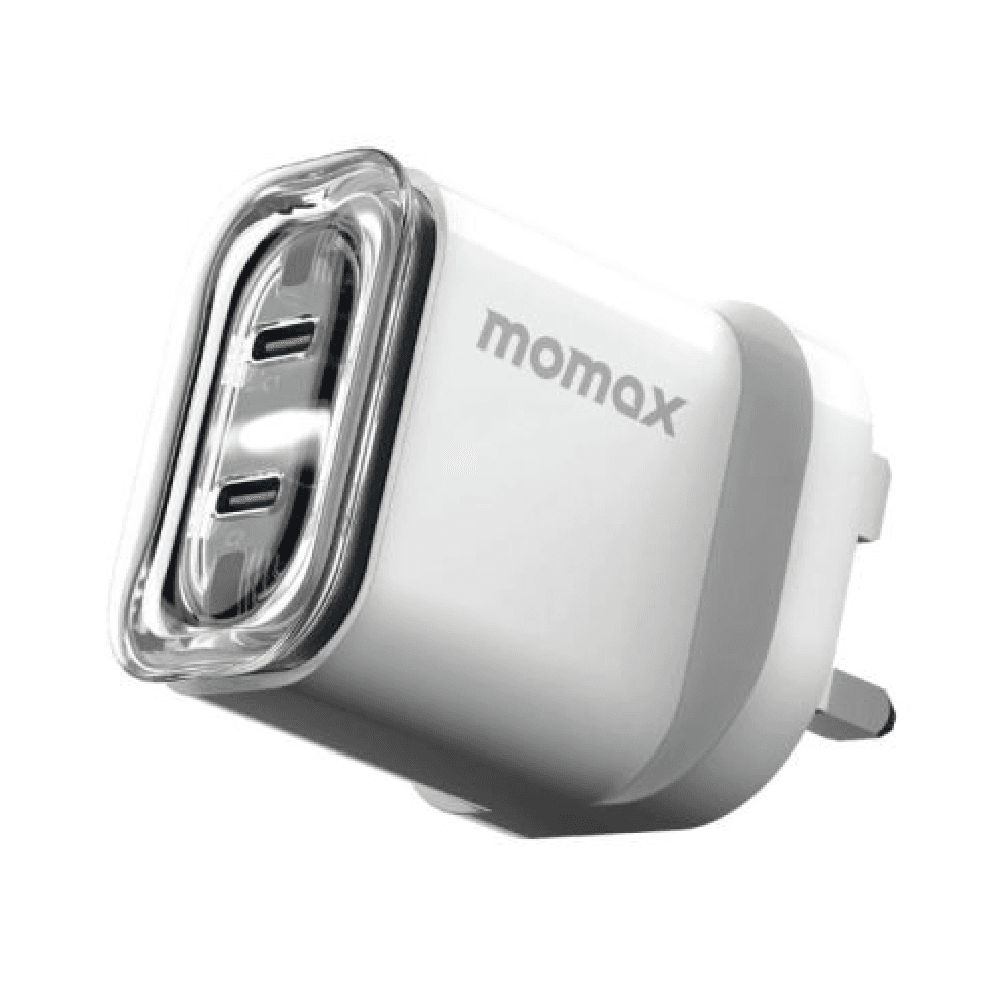 Momax 1-Charge Flow PD 35W 2 Ports GaN Wall Charger White
