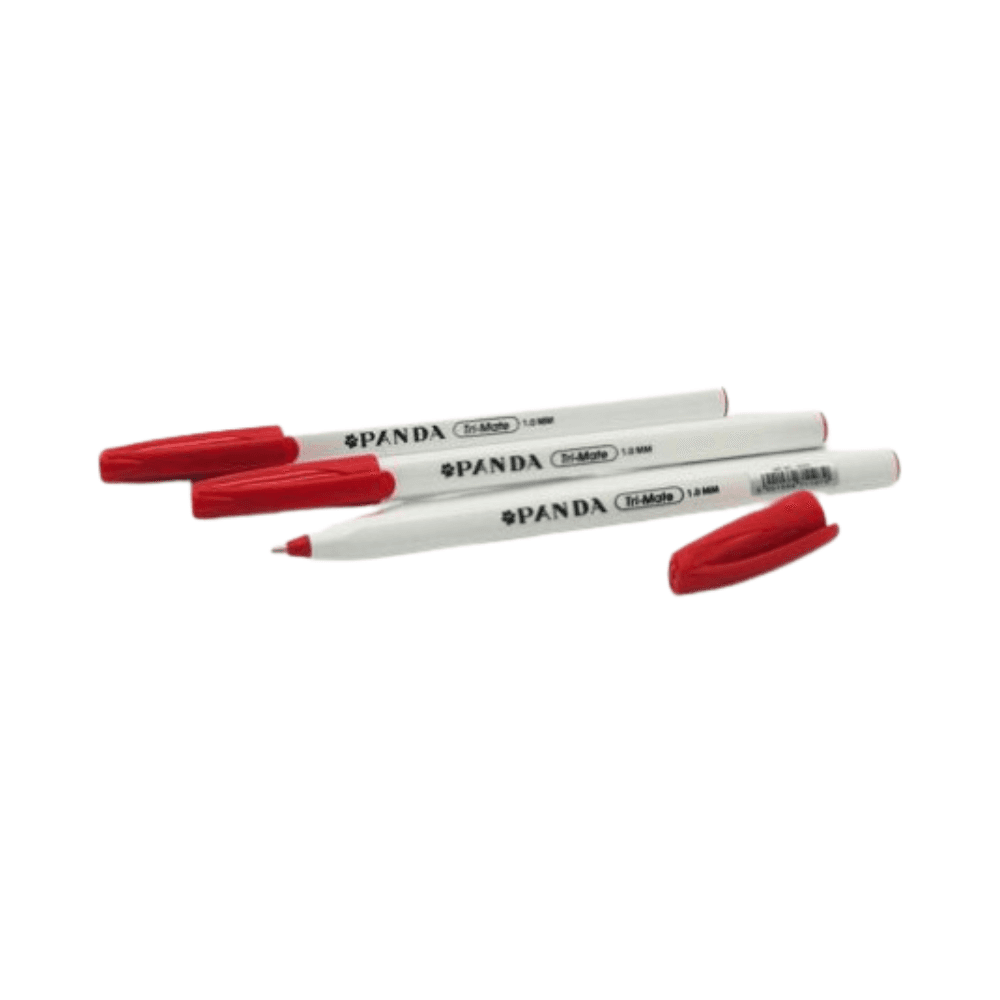 Panda Tri-Mate 1.0mm Ball Pen - Red 1210