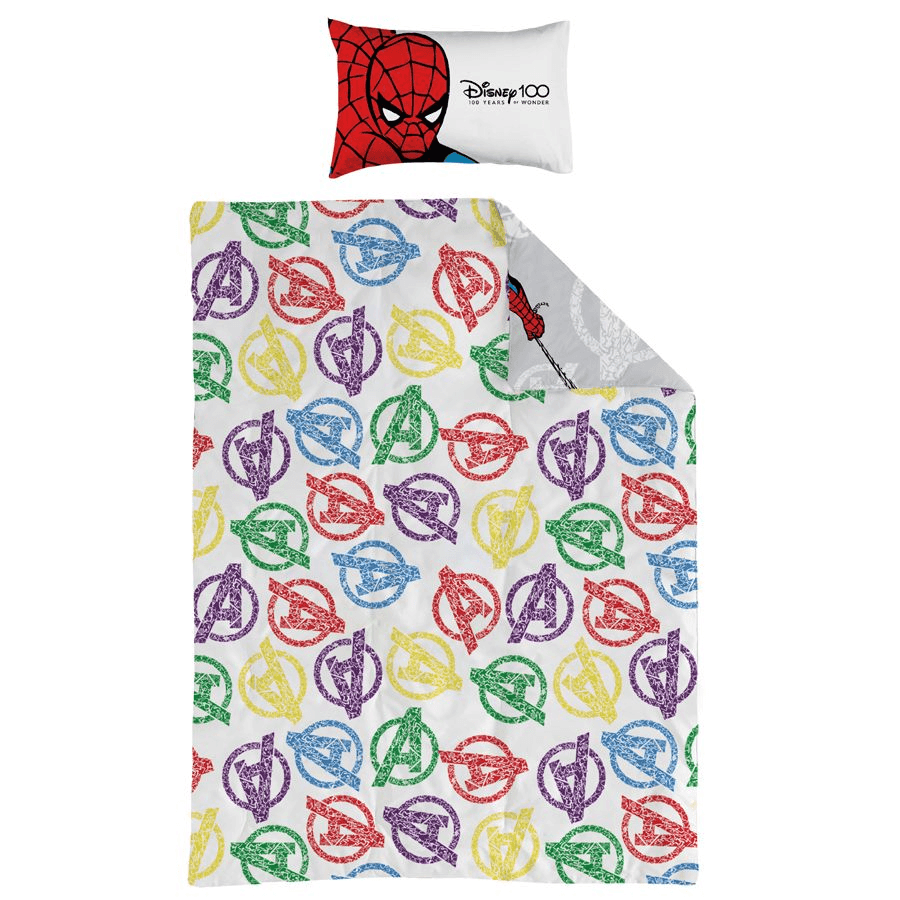 Disney Marvel Single Comforter X2 With 1 Pillow Case (Avengers)