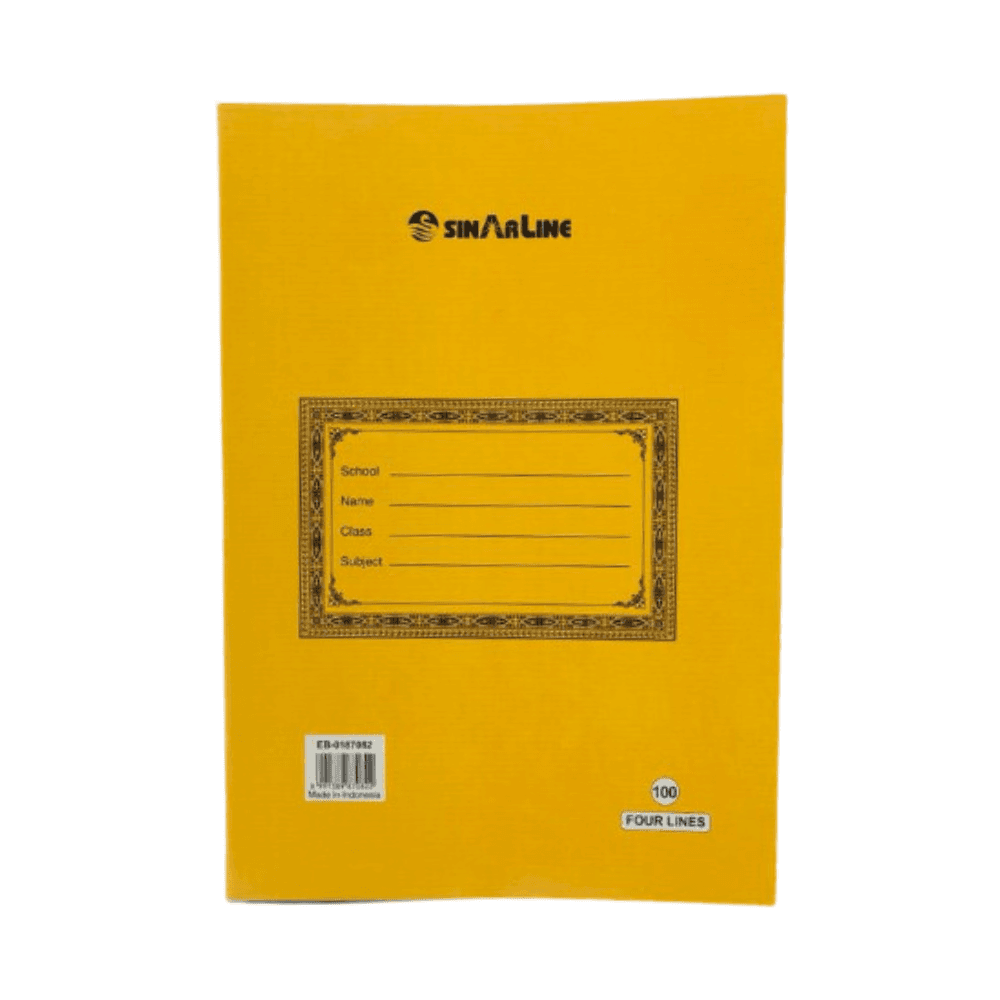 Sinarline 4 Line English Book 100 Sheets X96 Eb-01817