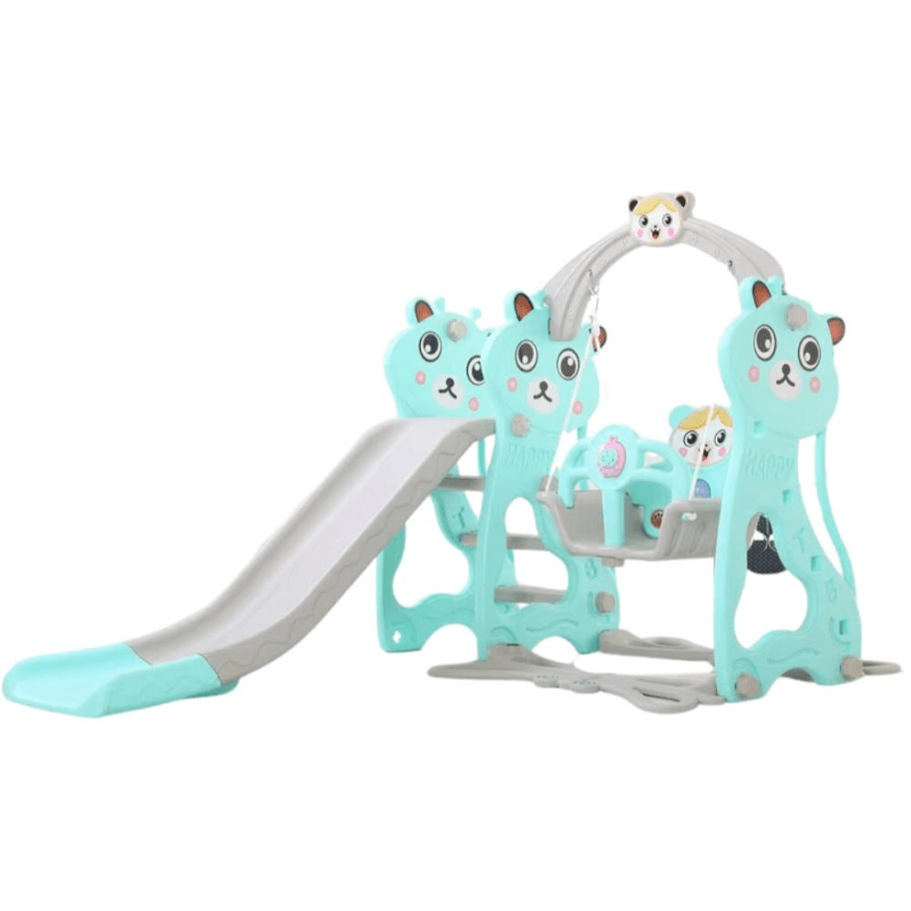Blue Slide & Swing Playset (Un-02-B)