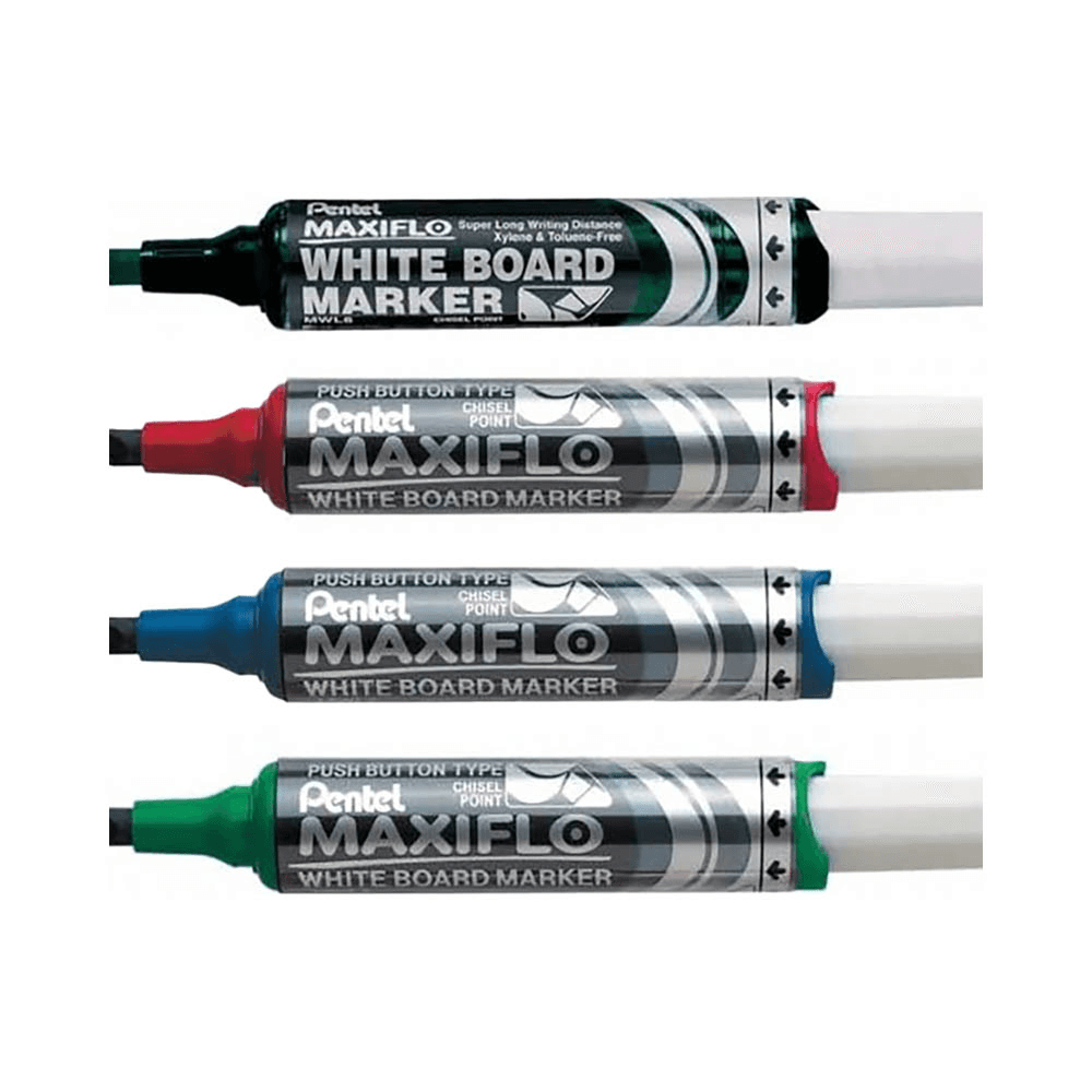 Pentel Maxiflo 4 Colours White Board Marker - 296