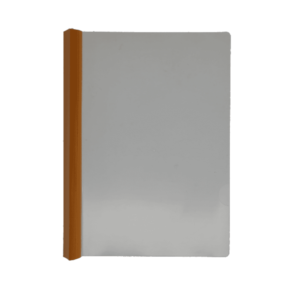 Hua Jie PP 19C A4 Clear File With Sliding Bar 23mm Spine - Orange