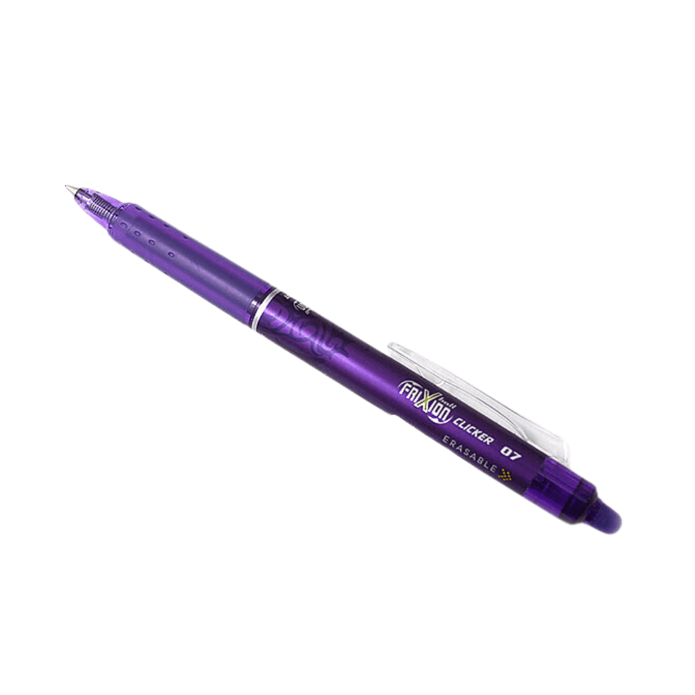 Pilot FriXion Clicker Erasable 0.7mm Ball Pen - Purple 760
