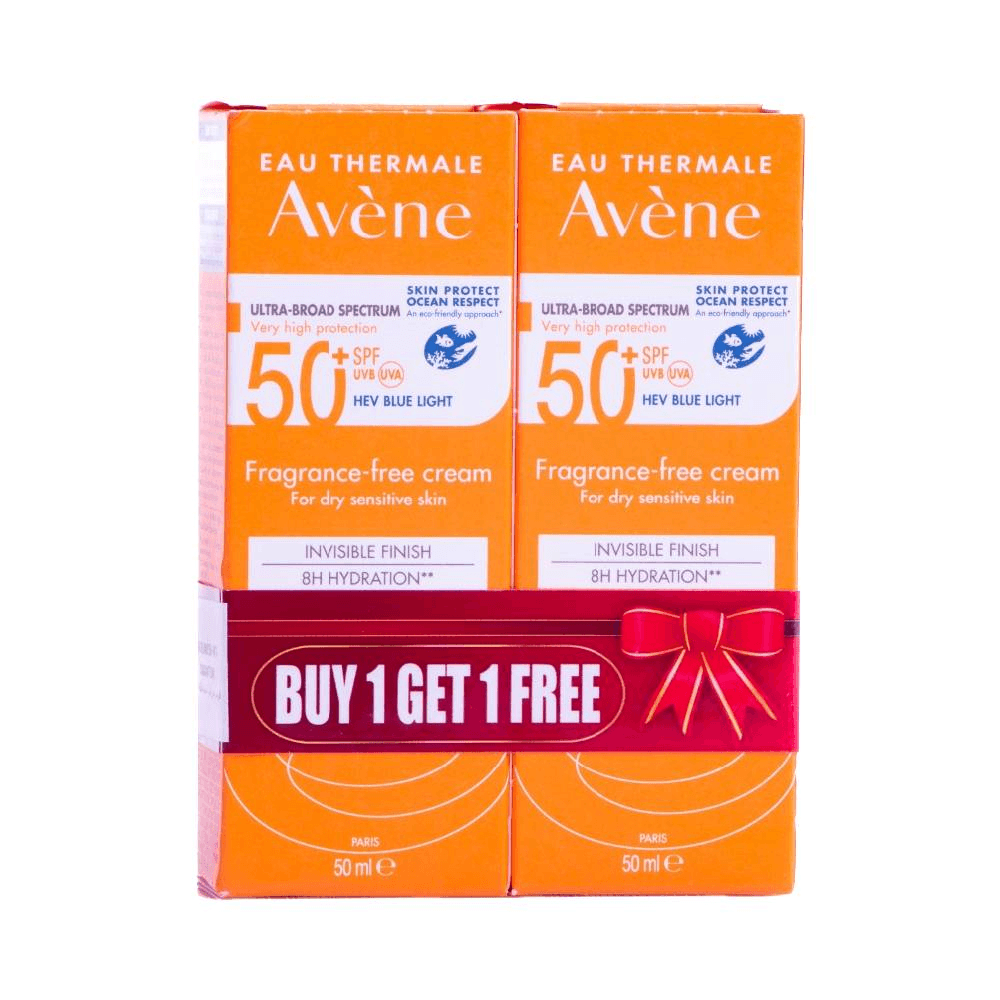 Avene SPF 50+ Sun Cream 50ml 1+1 Offer Pack