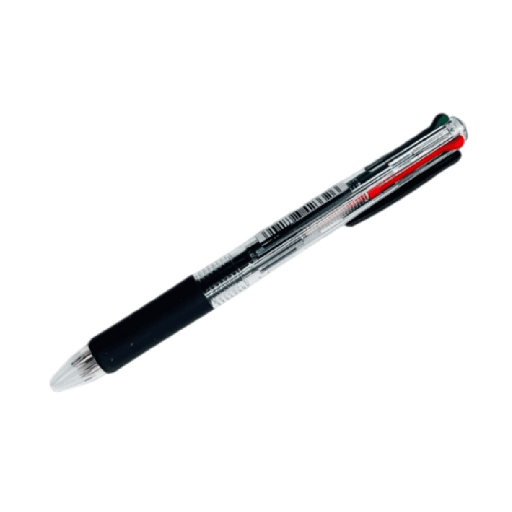 Deli 4 In 1 Transparent Creative Writing Multi Colorful 0.7 mm Ballpoint Pen 16108