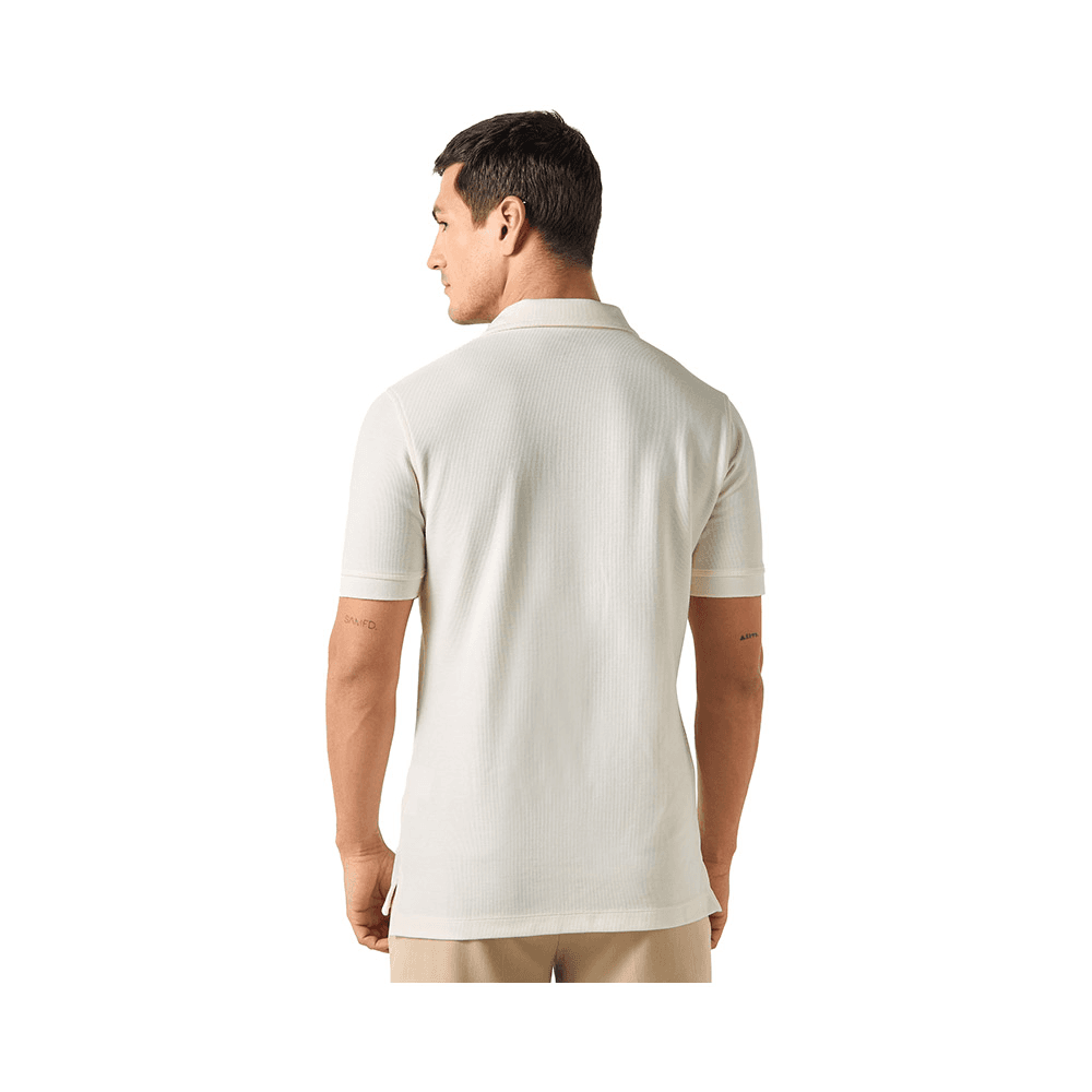 Polo T-shirt with Short Sleeves  for Men - Cream - Size - XXL