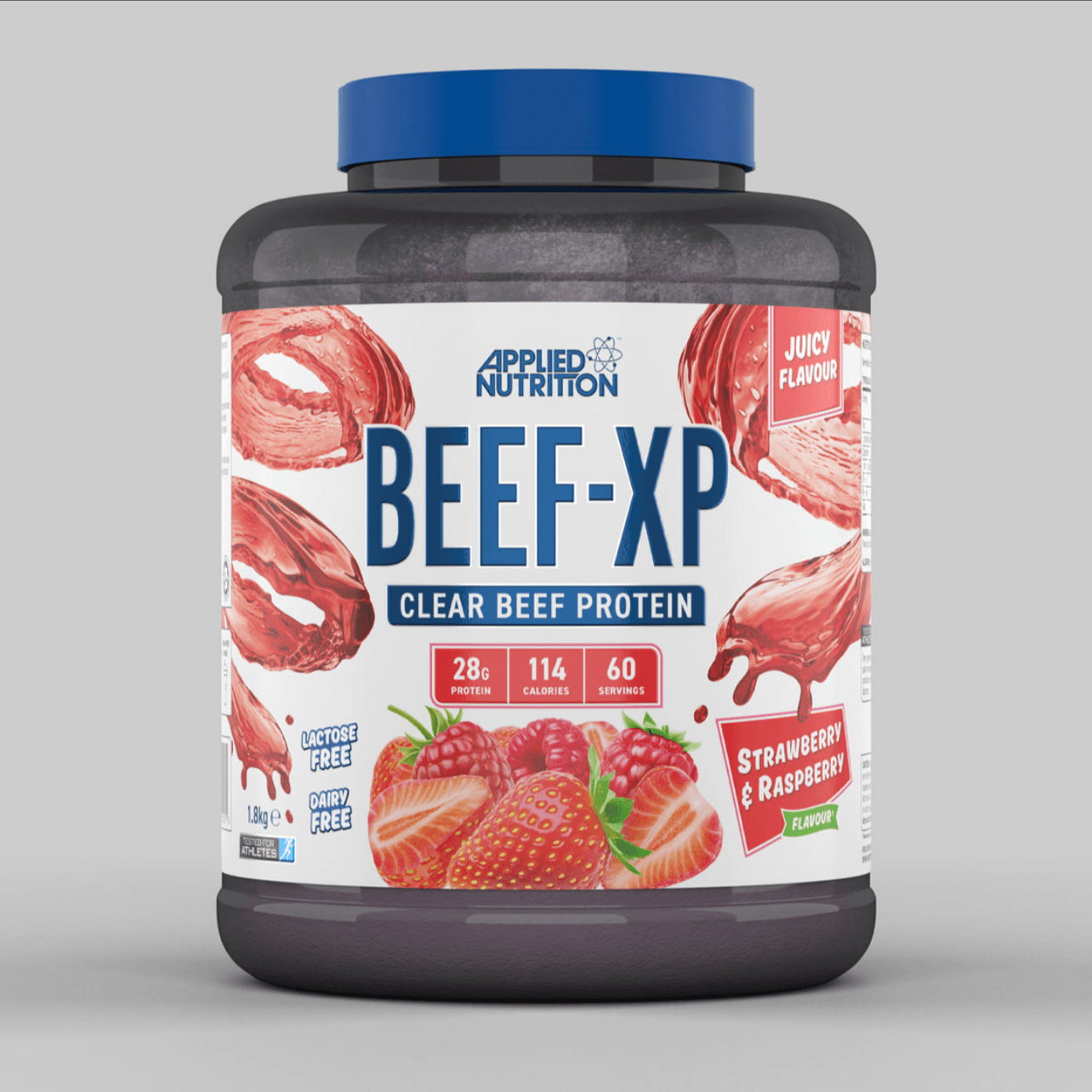 Applied Nutrition Beef-Xp (Halal) 4Lb 60 Serving Strawberry & Raspberry