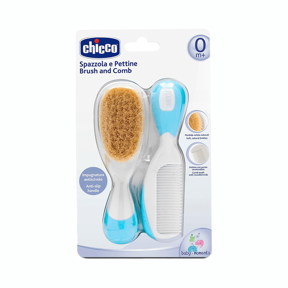 Chicco Brush & Comb - Light Blue