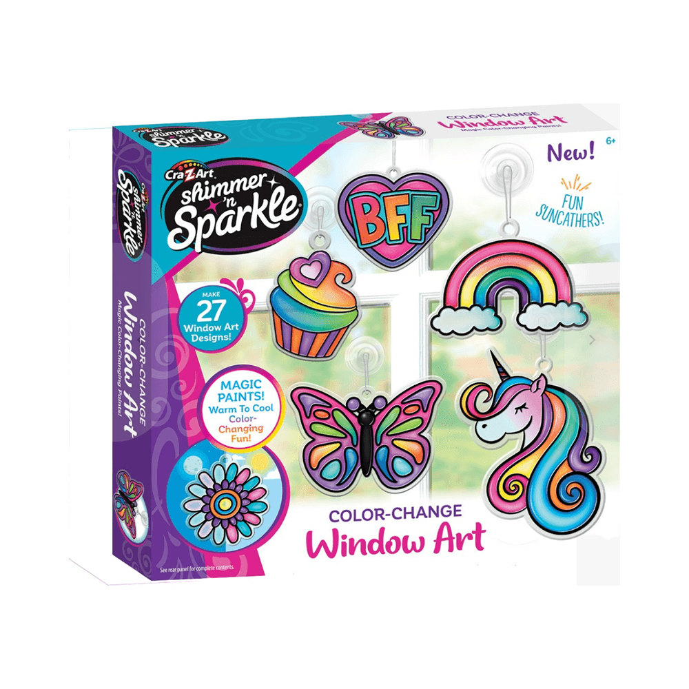 Cra Z Art Shimmer ‘N’ Sparkle Color Change Window Art Kit CRTT57