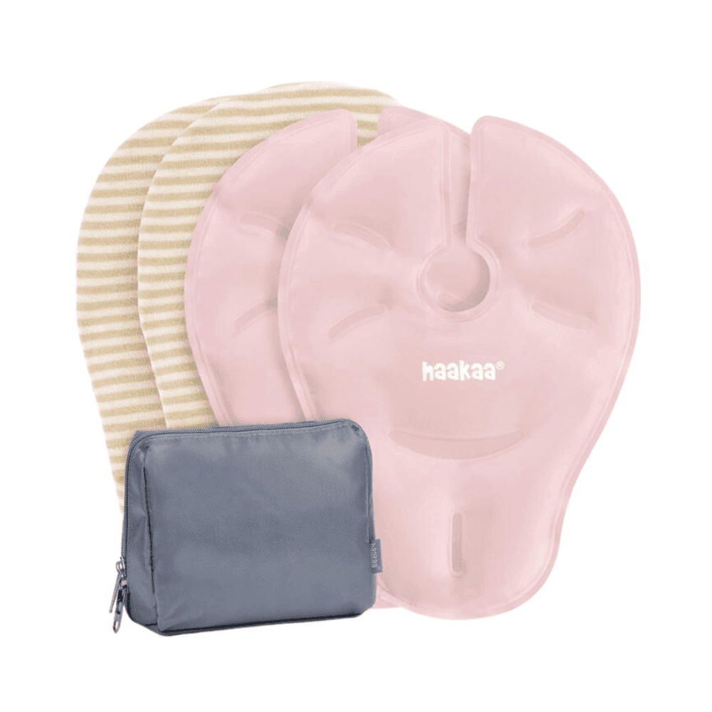 Haakaa Hot & Cold Reusable Breast Compression Pads - Blush