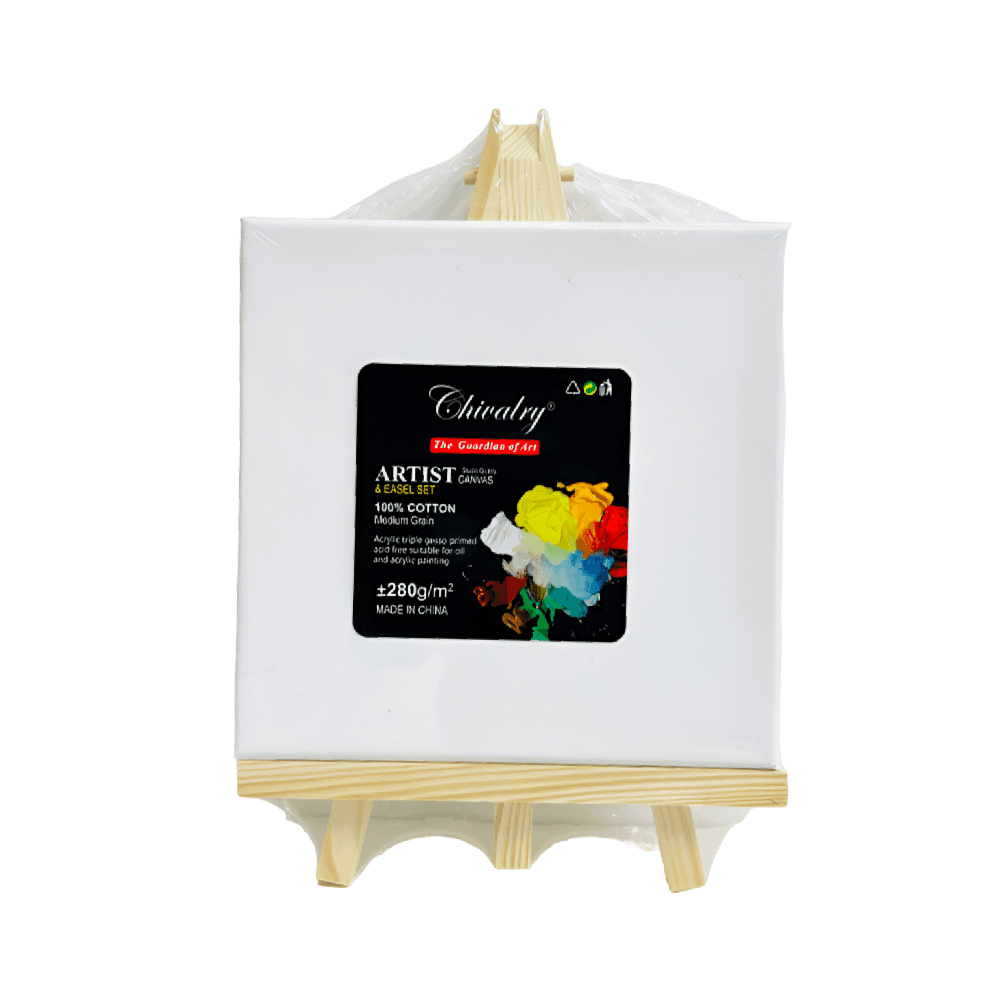 Chivalry Canvas With Easel Stand For Painting 20 x 20cm CVQL32
