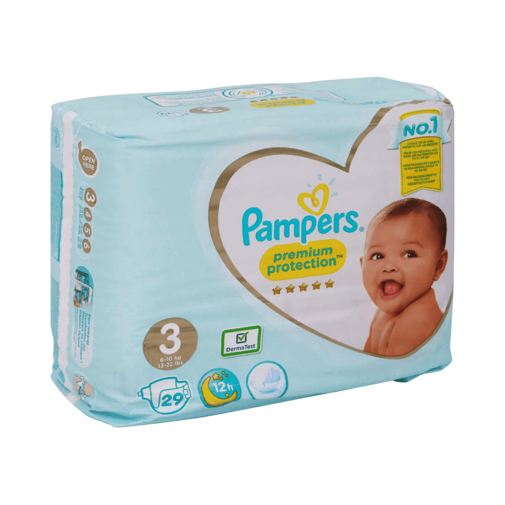 Pampers Premium Protection Diapers Size 3 29Pcs