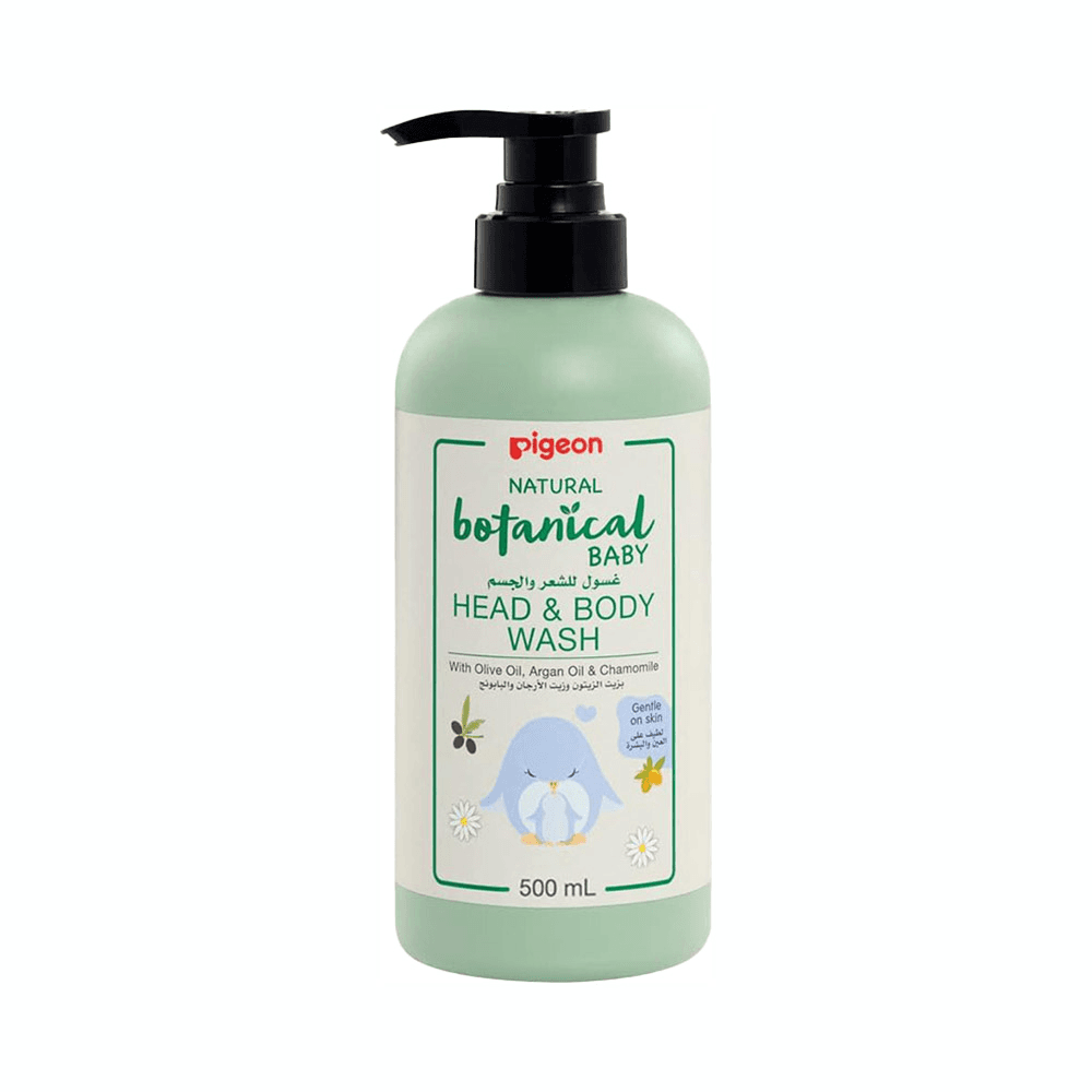 Pigeon Botanical Baby Head & Body Wash With Olive, Argan & Chamomile 500ml