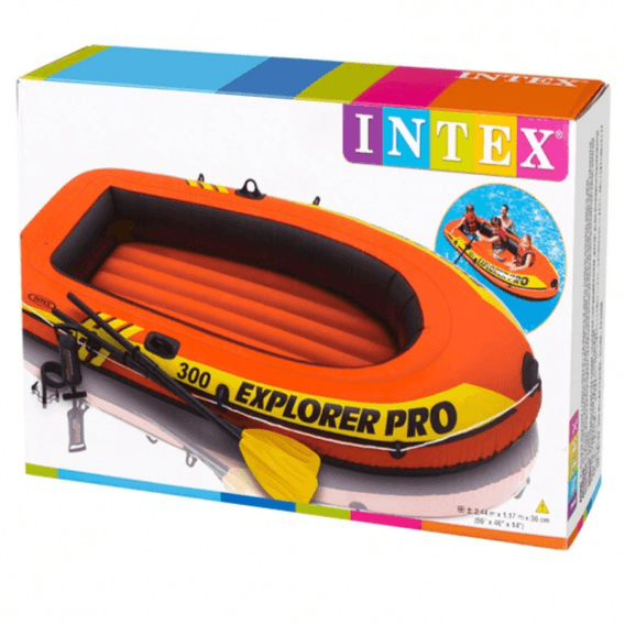 Intex Explorer Pro Inflatable Boat + Paddles + Pump 58358Np