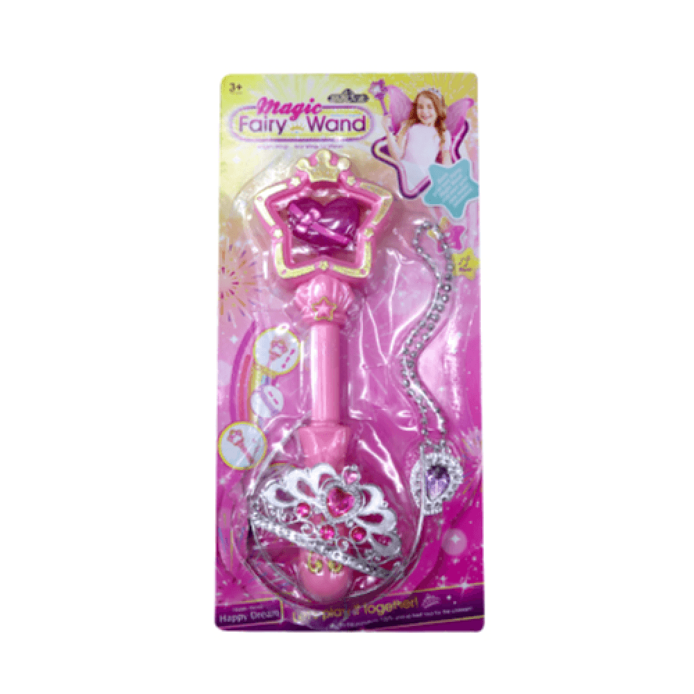 Magic Fairy Princess Wand with Tiara & Necklace
