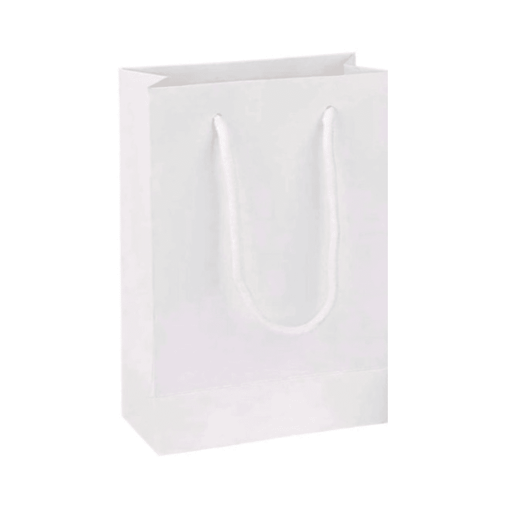 حقيبة هدايا صغيرة 18x14x8 سم - أبيض 3494