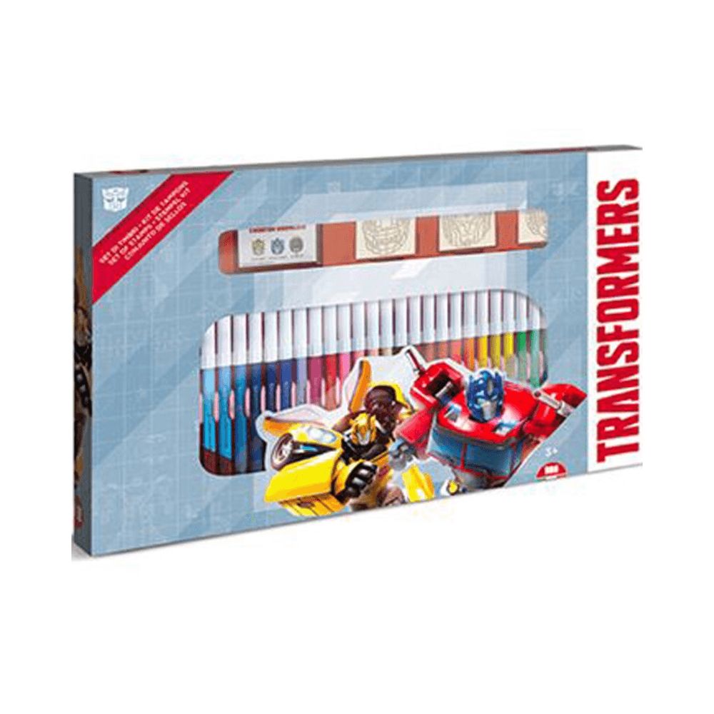Multi Print Transformers Felt Tip Coloring Pens Set 41Pcs