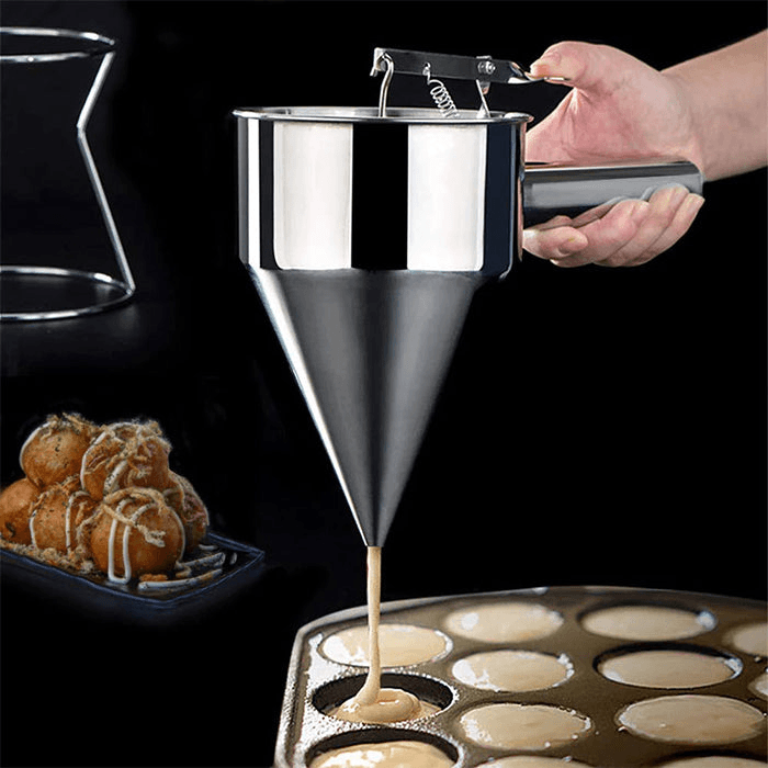Stainless Steel Pancake Batter Dispenser With Stand