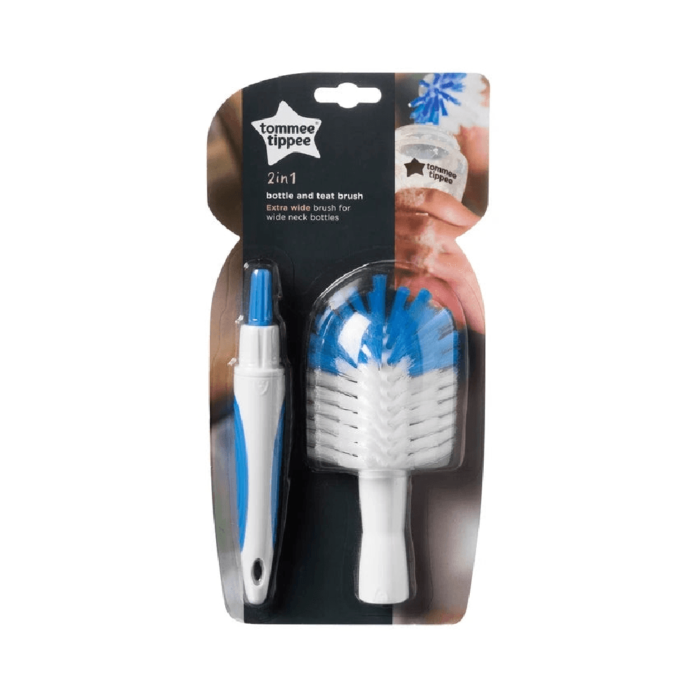 Tommee Tippee Closer To Nature Bottle & Teat Brush - Blue